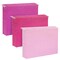 12 Pack Decorative Hanging File Folders, Letter Size, 1/5 Cut Tabs, Gold Foil Polka Dot Designs, 3 Pink Colors (9.5 x 11.5 In)